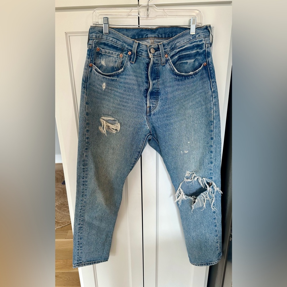 Levi's Light Blue Distressed Women's Jeans